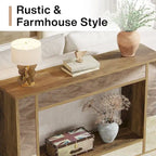 47 Inches Rustic Sofa Table for Entryway, Hallway and Living Room