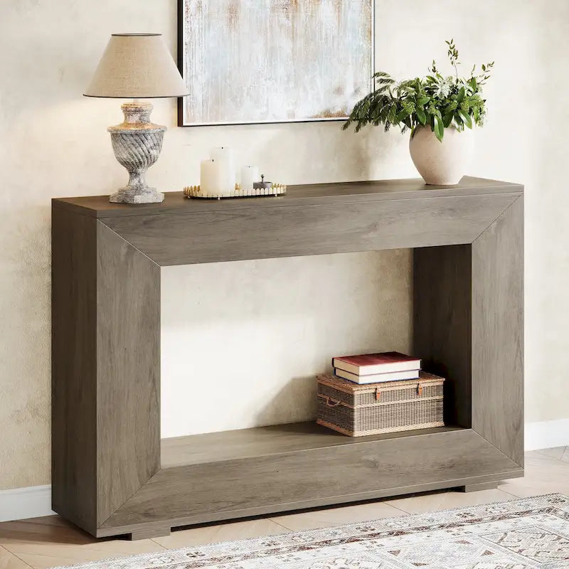 47 Inches Rustic Sofa Table for Entryway, Hallway and Living Room