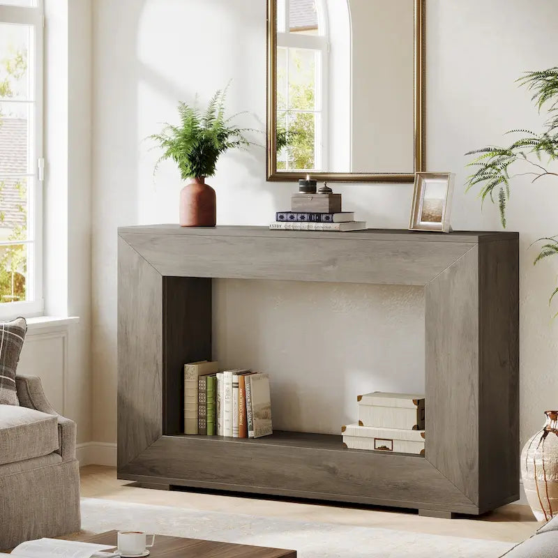 47 Inches Rustic Sofa Table for Entryway, Hallway and Living Room