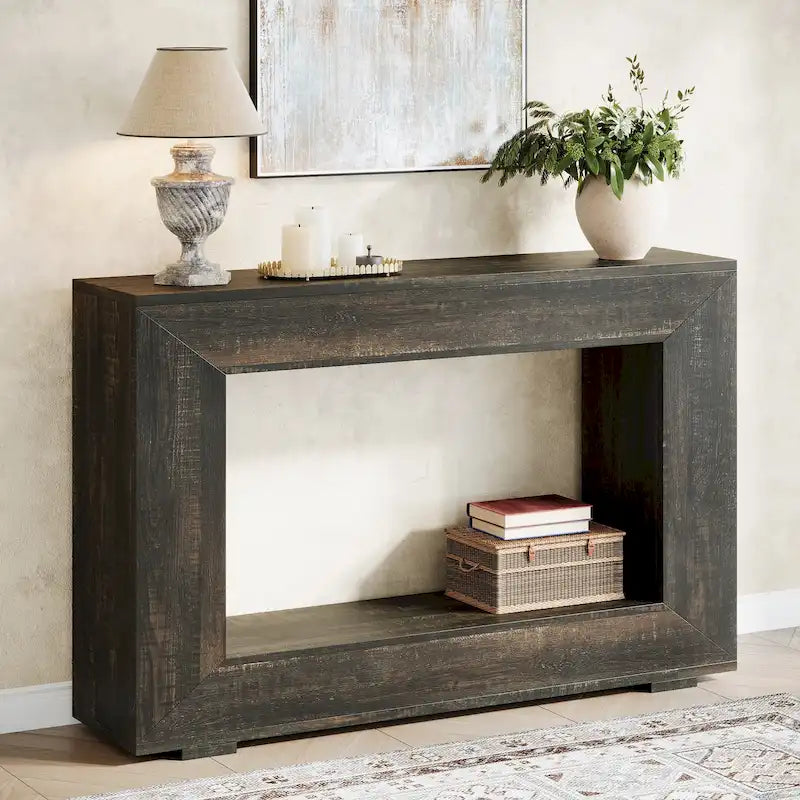 47 Inches Rustic Sofa Table for Entryway, Hallway and Living Room