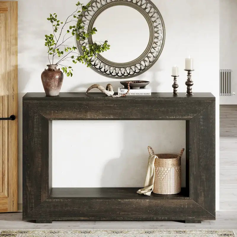 47 Inches Rustic Sofa Table for Entryway, Hallway and Living Room