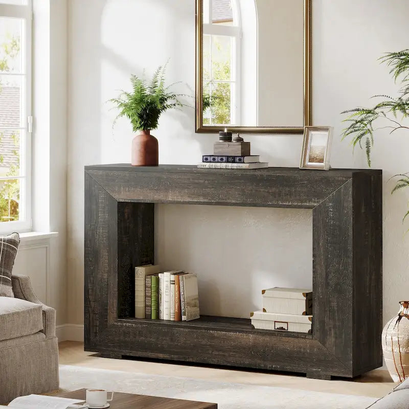 47 Inches Rustic Sofa Table for Entryway, Hallway and Living Room