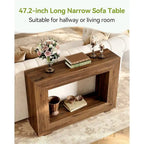 47 Inches Rustic Sofa Table for Entryway, Hallway and Living Room