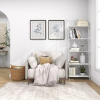 Metal Scroll Indoor Outdoor Tall Folding 5 Shelves Bakers Rack - Gold or White - Roche River Decor